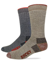 Rocky heavyweight merino wool mid-calf boot sock with full cushion for all-day comfort.