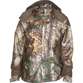 Rocky ProHunter waterproof parka front view; warm, feminine fit for outdoor activities