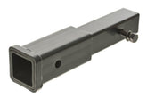 RockyMounts 8-in hitch extension side view showing clear rack clearance.