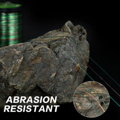 ROCRETA UANTA abrasion-resistance test image signals durability in rough cover and snag-prone areas.