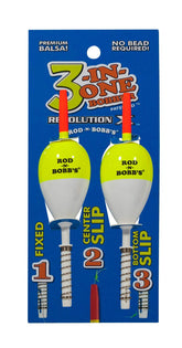 Rod-N-Bobb's Revolution X oval stick bobber for versatile depth control and easy casting.