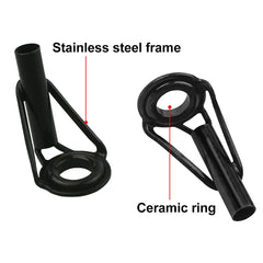 Rod tip repair kit stored in a clear plastic case