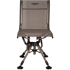 Rogers Tough Hunter 360 swivel seat in brown frame shows sturdy seating for outdoors