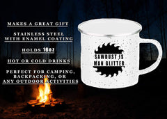 Rogue River Tactical 16oz camp mug with enamel coating ideal for soups and stews.