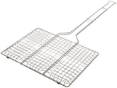 Rome Industries 64 Hamburger Grill top view highlights durable chrome finish for outdoor cooking.