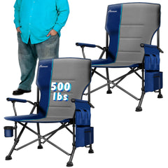 Romswi oversized camping chair seat for spacious comfort outdoors
