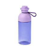 Room Copenhagen LEGO hydration bottle front view shows transparent design for easy monitoring.