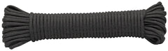 Rope King nylon paracord 1/8 inch by 50 feet black for outdoor use and DIY repairs