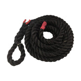 RopeFit black 15ft knotted-loop rope ready for anchor attachment