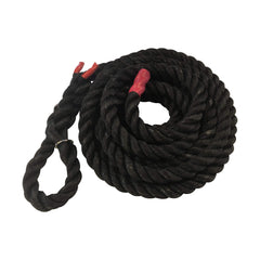 RopeFit black 15ft knotted-loop rope ready for anchor attachment