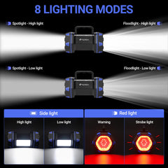 ropelux led camping lantern taillight red shows emergency signaling capability