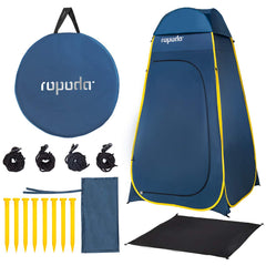 Ropoda Pop Up Tent front-open view showing quick setup and private space.