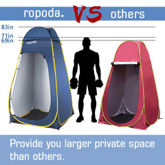 Ropoda Pop Up Tent interior with spacious changing area and airflow.