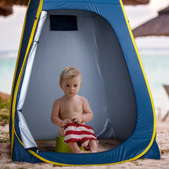 Ropoda Pop Up Tent removable bottom mat for easy cleanup.