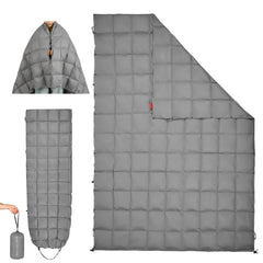 ROSE FEATHER down camping blanket wearable keeps you warm outdoors.