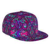 ROSIHODE rainbow tie-dye cap front view enhances casual outfits.