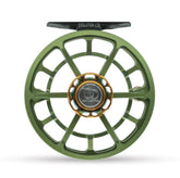Ross Evolution LTX reel matte olive 3-4wt showing ultra smooth drag for light presentations