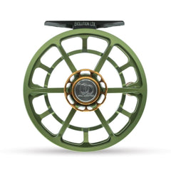 Ross Evolution LTX reel matte olive 3-4wt showing ultra smooth drag for light presentations