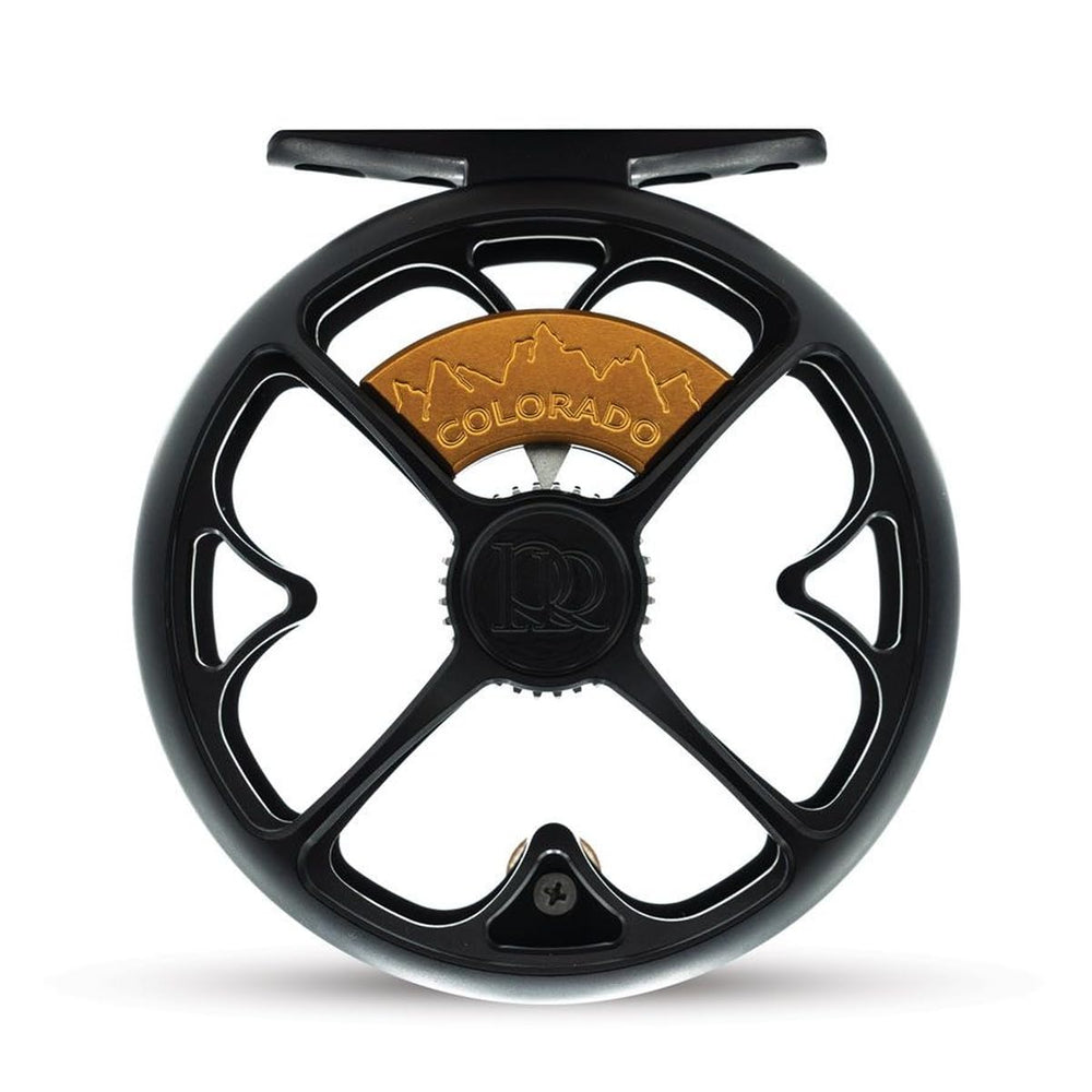 Ross Reels TIEMCO Colorado matte black 4/5 reel exterior for durable line control.