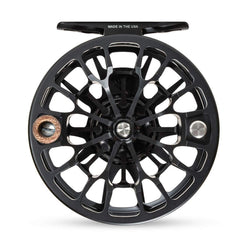 Ross Reels Animas spool detail in matte black