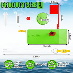 Rotatingpals planer board flag extended boosts visibility for trolling.