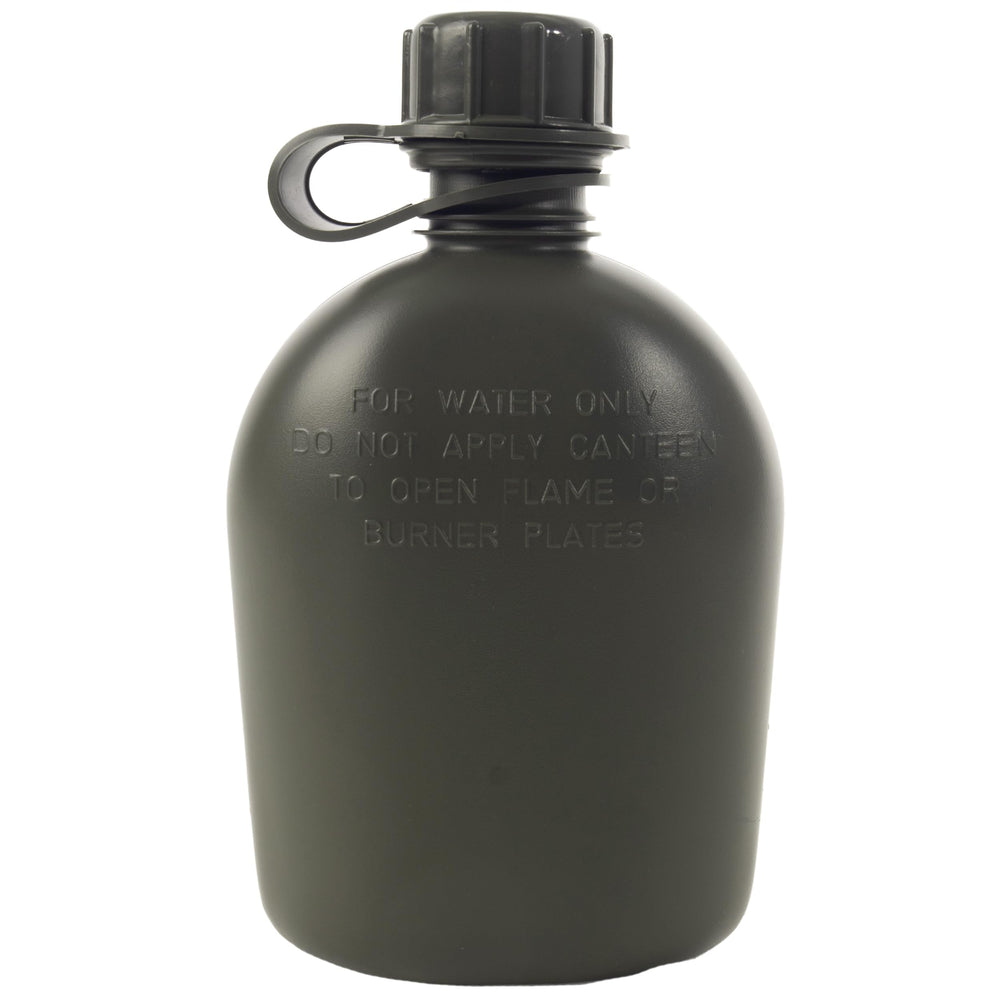 Rothco 1qt canteen cap close-up showing a secure seal