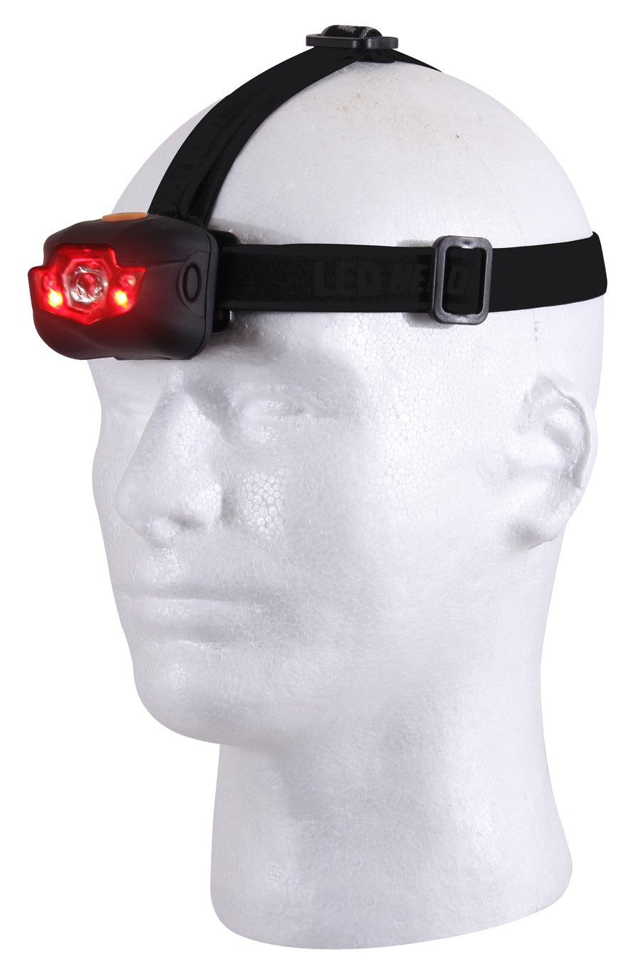 Rothco 5 Bulb LED Headlamp with center beam for bright hands-free visibility.
