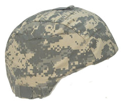 Rothco A.C.U. Digital MICH helmet cover back view, secure fit with hook-and-loop straps.