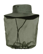 Rothco adjustable boonie hat with mosquito netting in Olive Drab