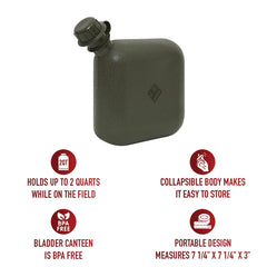 Rothco bladder canteen USA-made durability for rugged field use.