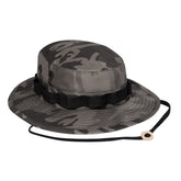 Rothco Boonie Hat front view with black camo for sun protection outdoors
