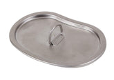 Rothco Bushcraft.jp canteen cup lid on stainless steel for reliable outdoor cooking.