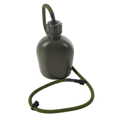 Rothco Canteen Straw Kit clip holds valve in position for hands-free sipping.