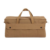 Rothco Canvas Jumbo Mechanic Tool Bag open pocket for organized on-site tool access.