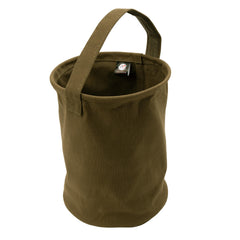 Rothco canvas water bucket with rugged canvas material for durability