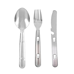 Rothco Chow Kit fork and spoon set ready for camping meals.