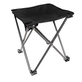 Rothco collapsible 4-leg camp stool closed for compact outdoor seating