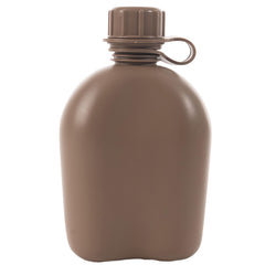 Rothco coyote brown plastic canteen designed to fit GI-style covers.