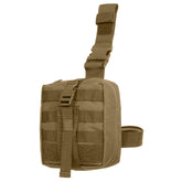 Rothco Drop Leg Medical Pouch in Coyote Brown for quick-access field gear