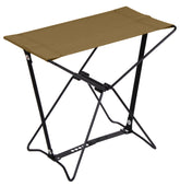 Rothco folding camp stool closed in case, easy packing.