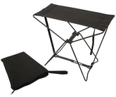Rothco folding camp stool closed view showcases compact portability for backpacking trips.
