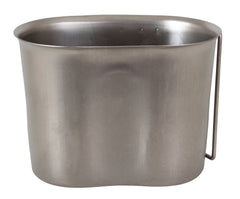 Rothco canteen cup fits under one quart canteens for compact kits