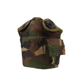 Rothco GI Style Canteen Cover in woodland camo keeps your 1-quart canteen protected outdoors.