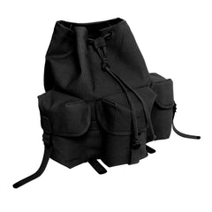 Rothco Mini Alice Pack front flap closure enables external gear storage.