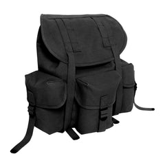 Rothco Mini Alice Pack front view showcases rugged heavyweight canvas and 20L capacity.