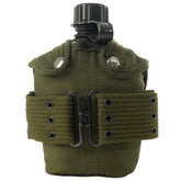 Rothco plastic canteen with 1 quart capacity for outdoor hydration.