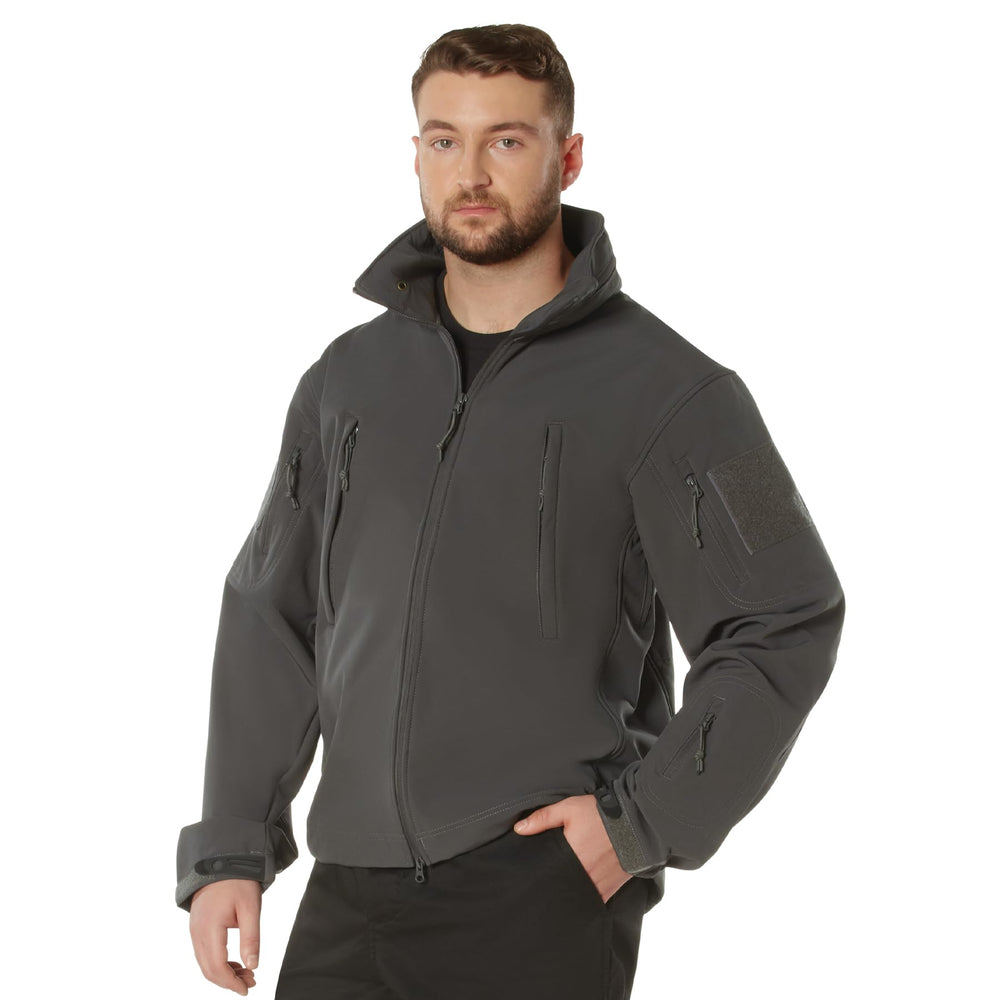 Rothco Special Ops Soft Shell Jacket front view shows weather-ready design for variable conditions