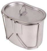 Rothco stainless steel canteen cup with durable design for rugged outdoor use.