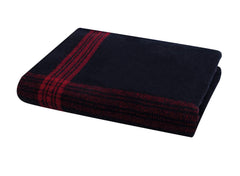 Rothco striped outdoor wool blanket full-view shows generous 62x80 warmth
