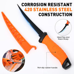 RoundFunny fish scale for weighing up to 110 lbs in orange